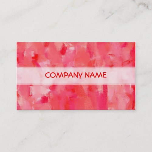 Hot Pink Abstract Art Painting 2 Business Card