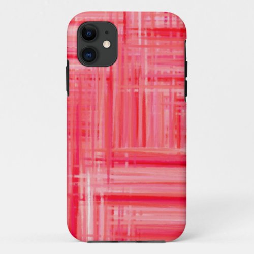 Hot Pink Abstract Art Painting 2 iPhone 11 Case