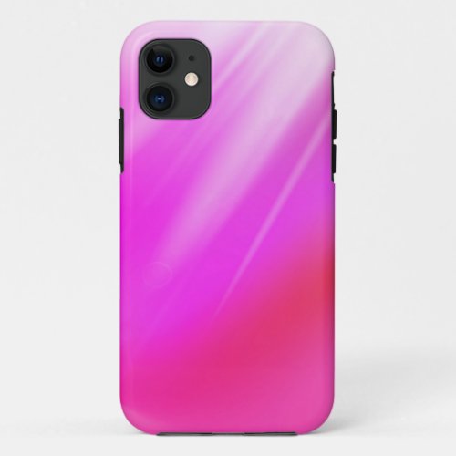 Hot Pink Abstract Background iPhone 11 Case