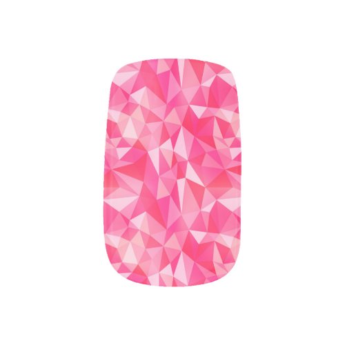 Hot Pink Abstract Geometric Design Wild Cool Chic Minx Nail Art