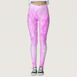 Hot Pink Abstract Grunge Leggings