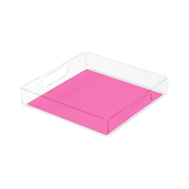 Hot Pink Acrylic Tray (Angled)