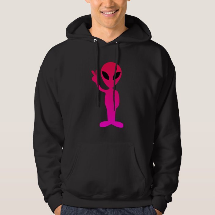 hot pink hooded sweatshirt