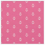 Hot Pink Anchor Print Fabric