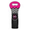 Hot Pink and Black Chevron Add Your Monogram