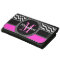 Hot Pink and Black Chevron Zig Zag Monogrammed