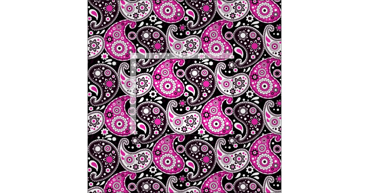 Magenta Grey and Black Ethnic Tribal Pattern Fabric