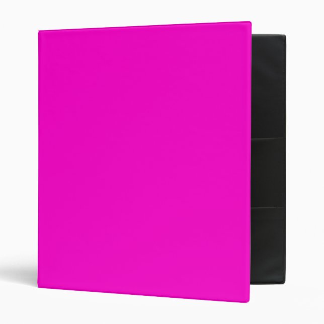 Hot Pink and Black Customizable Avery Binders (Front/Inside)
