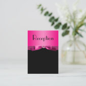 Hot Pink and Black Enclosure Card (Standing Front)