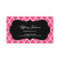Hot Pink and Black Modern Moroccan Lattice