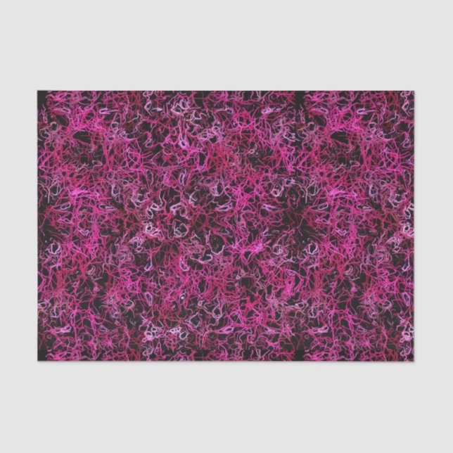 Hot Pink and Black Tissue Paper (Front)