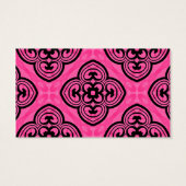 Hot pink and black victorian kaleidoscope decor (Back)