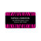 Hot Pink and Black Zebra Return Address Label
