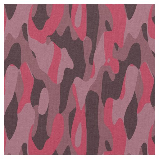Hot pink and Burgundy Camo Fabric