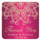 HOT PINK AND GOLD INDIAN INSPIRED THANK YOU LABEL