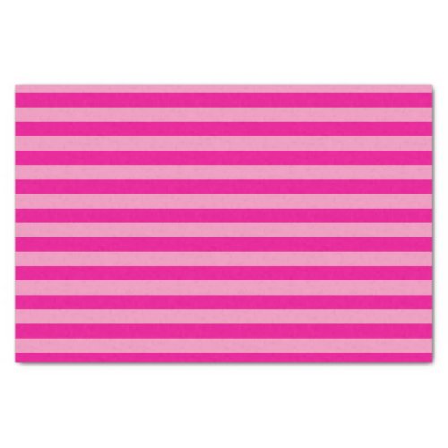 Hot Pink and Light Pink Stripes Tissue Paper