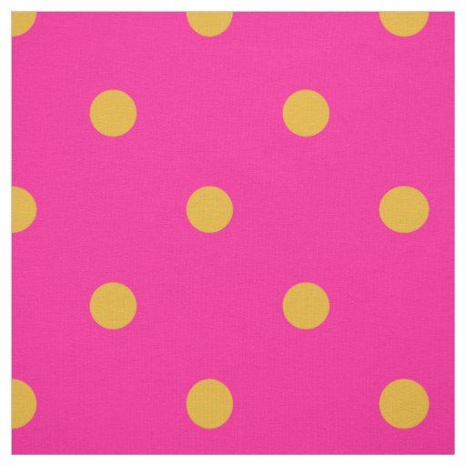 pink and orange polka dot fabric