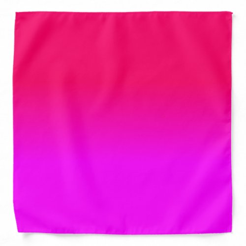 Hot Pink and Neon Pink Ombre Shade Color Fade Bandana