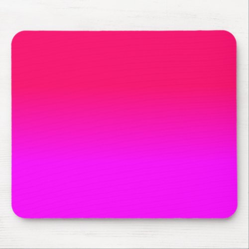 Hot Pink and Neon Pink Ombre Shade Color Fade Mouse Pad