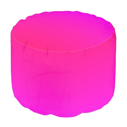 Hot Pink and Neon Pink Ombre Shade Color Fade Pouf