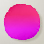 Hot Pink and Neon Pink Ombre Shade Color Fade Round Pillow<br><div class="desc">Hot Pink and Neon Pink Ombre Shade Color Fade . - hot, pink, neon, ombre, shade, color, fade, trend, bright, fluorescent, highlighter, bright neon pink, bright pink, hot pink, bright hot pink, neon pink, faded, faded color, hot pink fade, neon pink fade, hot pink shadow, neon pink shadow, school, kids,...</div>