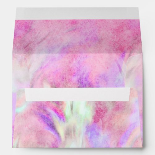 Hot Pink and Purple Tie Dye Design Envelope