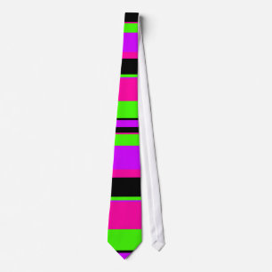 Hot Pink and Purple Tonal Stripes Modern Design Neck Tie