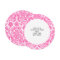 Hot Pink and White Elegant Damask Pattern
