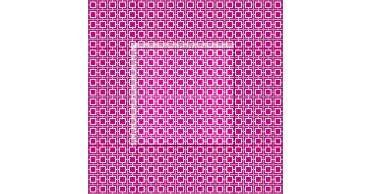Hot Pink and White Lattice Pattern Fabric Zazzle