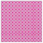 Hot Pink and White Lattice Pattern Fabric