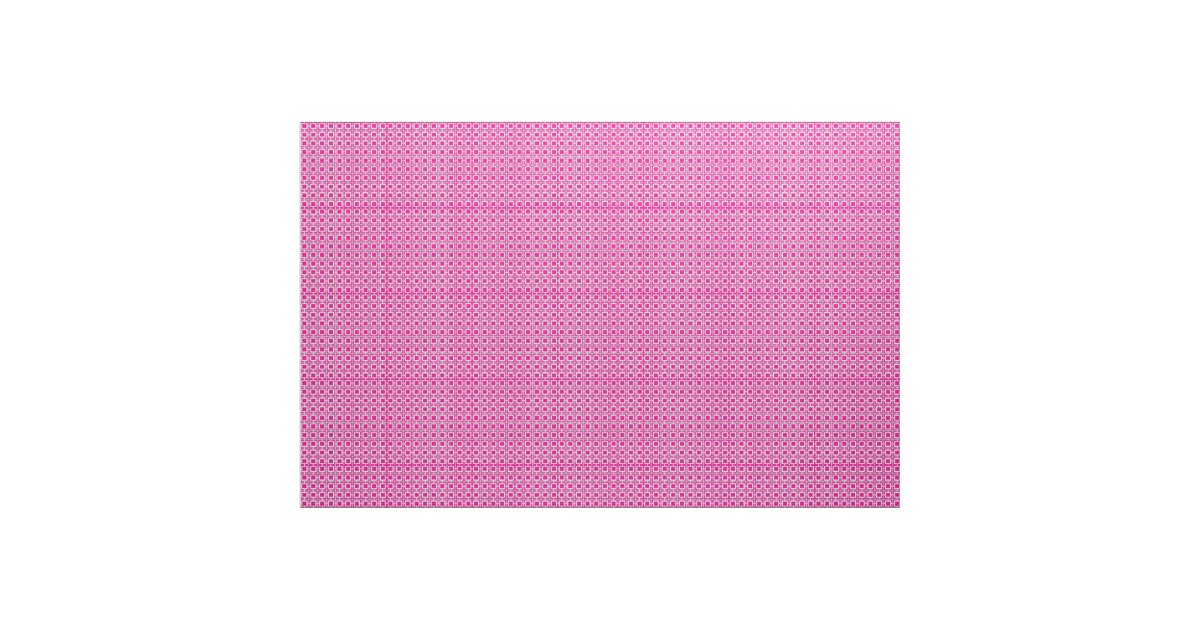 Hot Pink and White Lattice Pattern Fabric | Zazzle