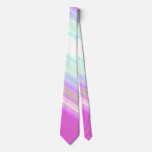 Hot Pink and White Strips Neck Tie