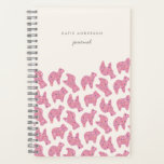 Hot Pink Animal Cookies With Sprinkles Journal at Zazzle
