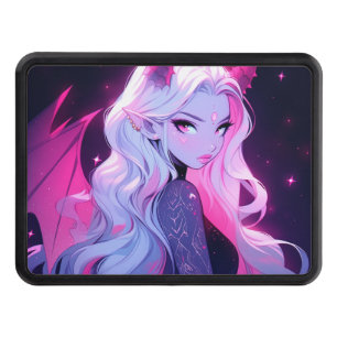 Hot Pink Anime Girl Succubus Koakuma Little Devil Hitch Cover
