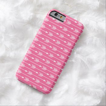 Hot Pink Arrows Pattern Barely There Iphone 6 Case by heartlockedcases at Zazzle
