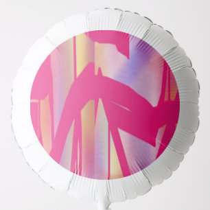 Hot Pink art helium balloon