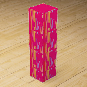 Hot Pink art wine box
