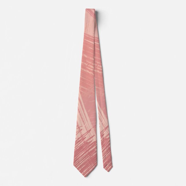 Hot Pink Artist Paint Brush Strokes Classy  Neck Tie (Front)