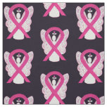 Hot Pink Awareness Ribbon Angel Material Fabric