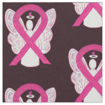 Hot Pink Awareness Ribbon Angel Material Fabric