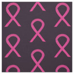 Hot Pink Awareness Ribbon Custom Fabric Material