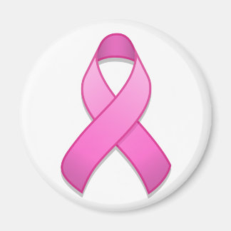 Hot Pink Awareness Ribbon Magnet