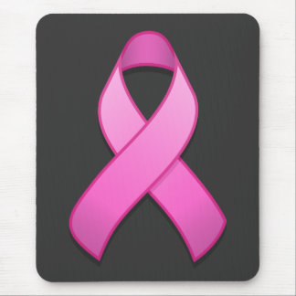 Hot Pink Awareness Ribbon Mousepad