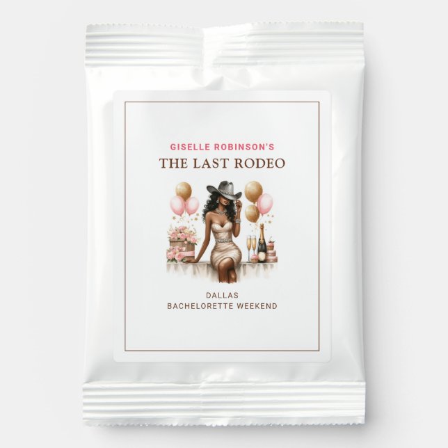 Hot Pink Bachelorette Favors Margarita Drink Mix (Front)
