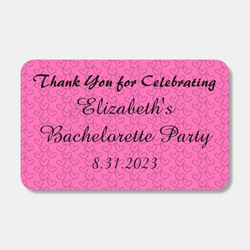 Hot Pink Bachelorette Party Bulk Favor Matchboxes