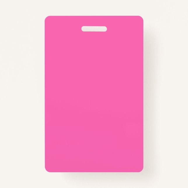 Hot Pink Badge (Front)