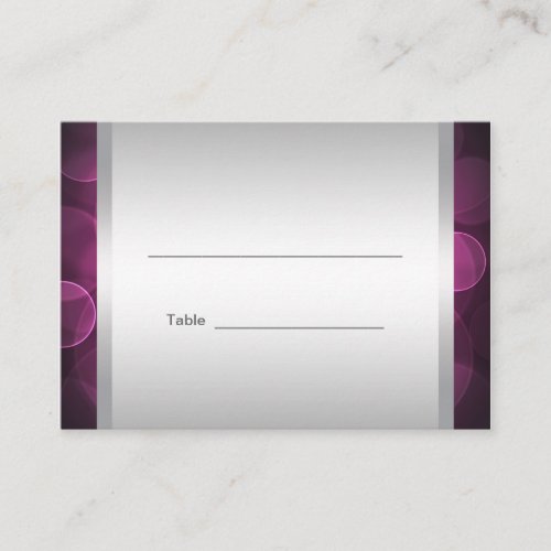 Hot Pink Bat Mitzvah Reception Table Cards Business Card Template