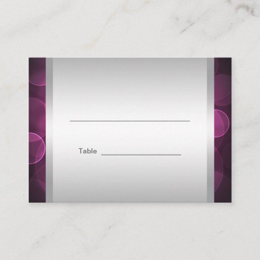 Customizable Hot Pink Bat Mitzvah Reception Table Cards Business Card Template