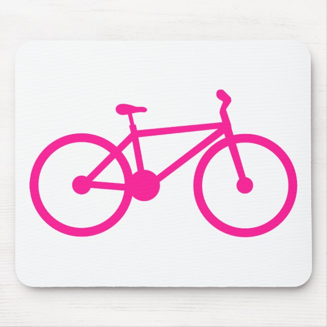 Hot Pink Bicycle; bike Mouse Pad (Front)
