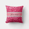 Hot Pink Big Faux Glitter with Diamonds